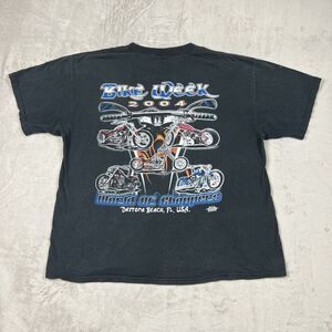 Vintage‎ Bike Week 2004 Delta Pro Weight World of Choppers Tee Y2K